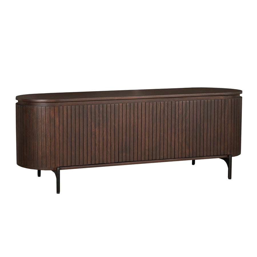 Tv-meubel Solana bruin – Ribbels rondom