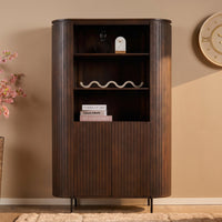 Wandkast Solana bruin mangohout 115 cm