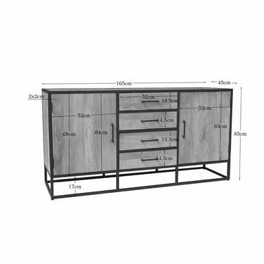 Dressoir Dakota naturel | 165 cm
