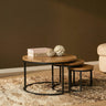 Salontafel Dakota | 70 cm salontafel 3-delig - naturel en bruin - Mooier Thuis