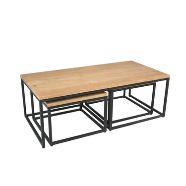 Salontafelset Dakota naturel | 3-delig