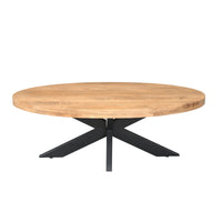 Starfurn Salontafel Dakota naturel | 130 cm ovaal