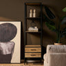Boekenkast Dakota open kast - naturel en bruin - Mooier Thuis
