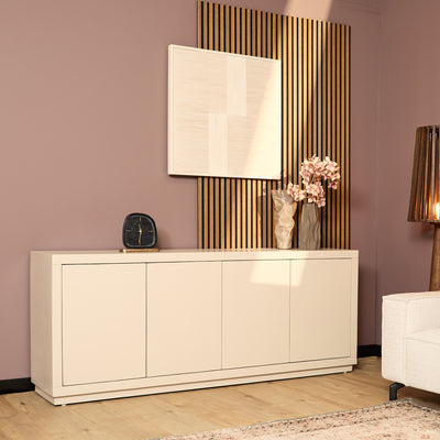 Dressoir Brussel 4-deurs zand | 200 cm