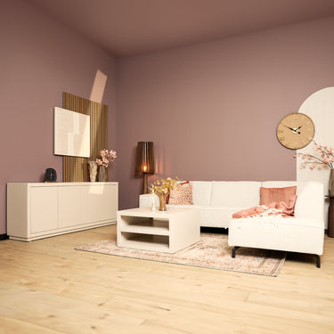 Dressoir Brussel 4-deurs zand | 200 cm