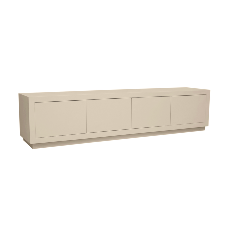TV unit Brussel sand – Op een terugliggende plint