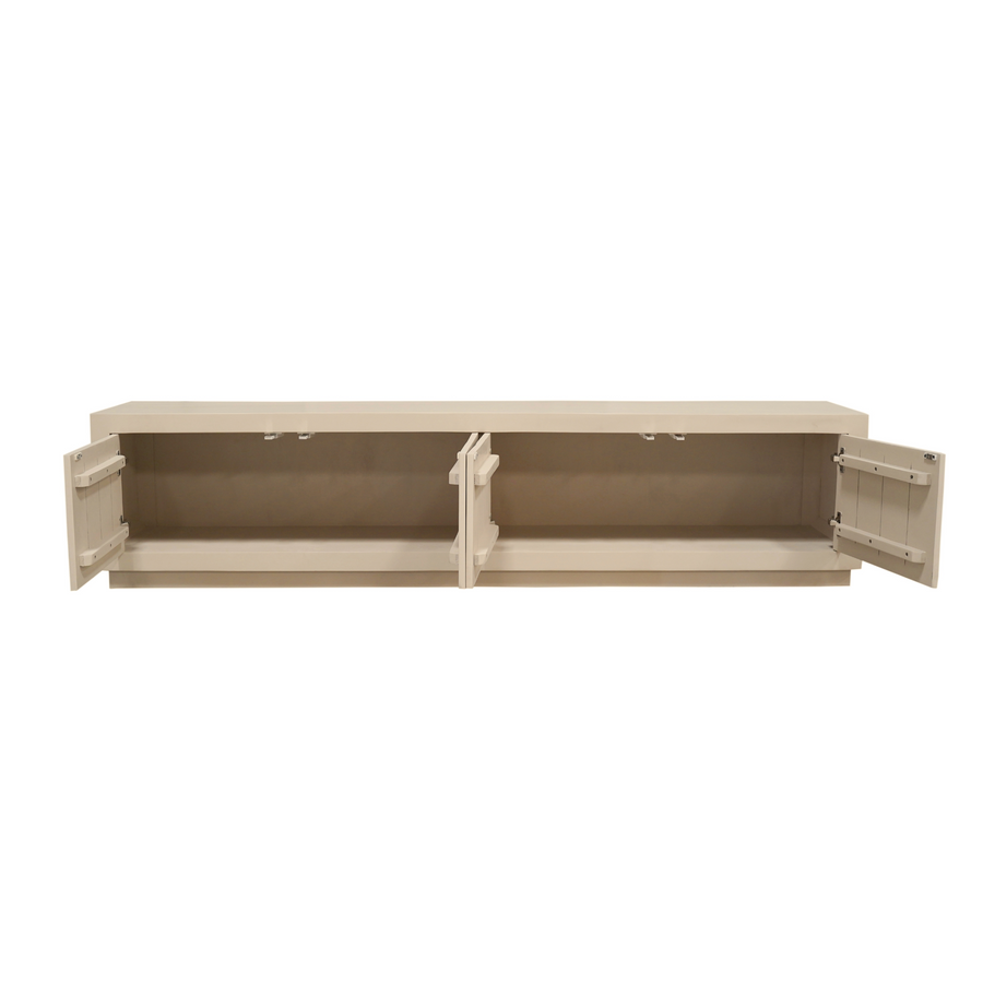 TV unit Brussel sand – Twee brede vakken