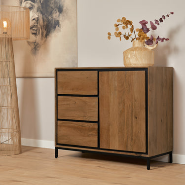 Vakkenkast Richwood naturel | 100 cm