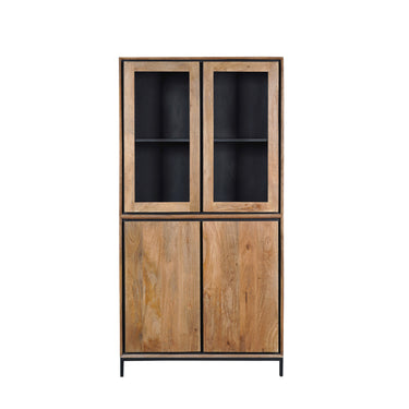 Vitrinekast Richwood naturel | 100 cm