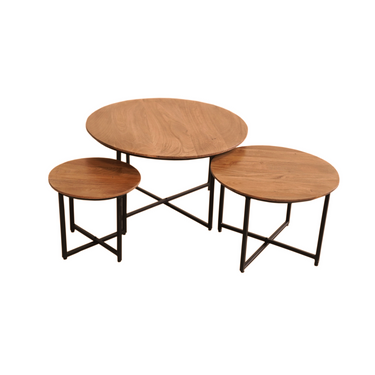 Salontafelset RichWood naturel | 3-delig