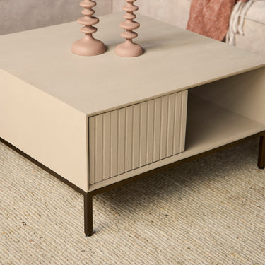 Salontafel Madison Zand | 80x80 cm