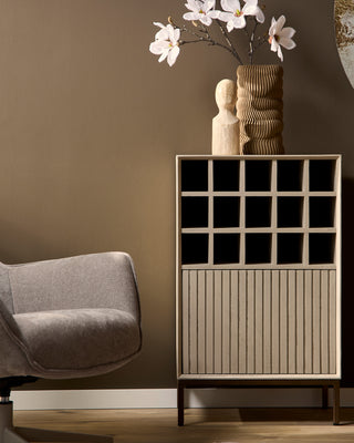Wijnkast Madison zand - zand en beige - Mooier Thuis
