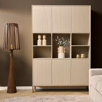 Vakkenkast Madison XL Zand | 135 cm - Mooier Thuis