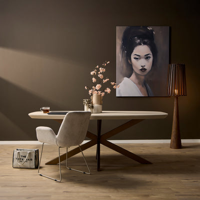 Dänischer ovaler Esstisch Madison | Sand | 160 cm