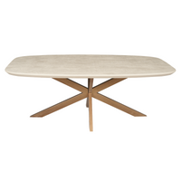 Deens ovale eettafel Madison | Zand | 240 cm - afbeelding 6