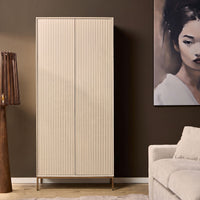 Kast Madison zand mangohout 90 cm