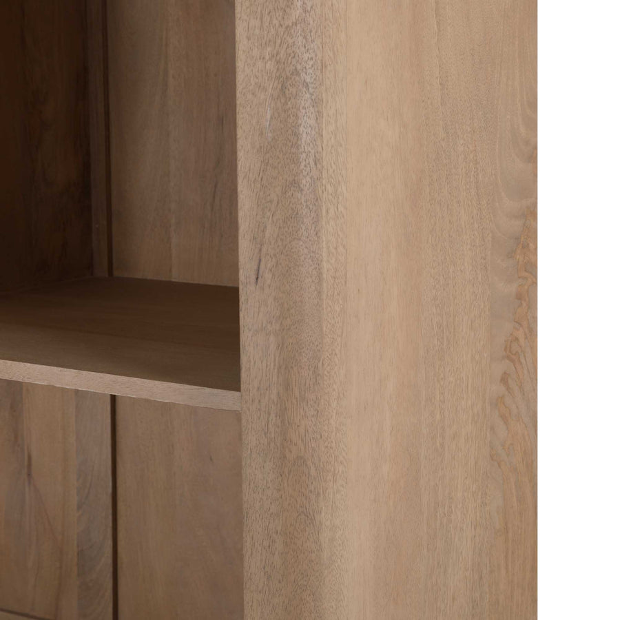 Regal Dallas XL - Mangoholz Natur 160 cm – Open vak met legplank