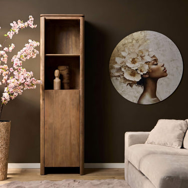 Boekenkast Dallas - mangohout naturel 50 cm
