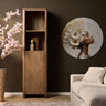 Boekenkast Dallas - mangohout naturel 50 cm vakkenkast - naturel en bruin - Mooier Thuis