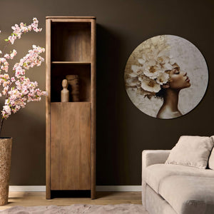 Bücherregal Dallas - Mangoholz natur 50 cm