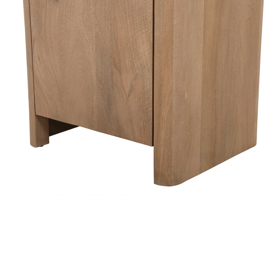 Kabinettschrank Dallas – Mangoholz natur 55 cm – Op doorlopende zijwanden