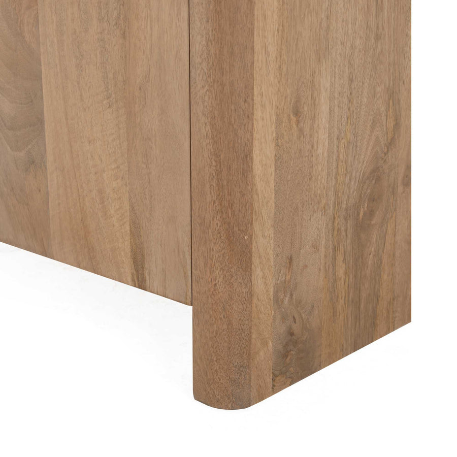Sideboard Dallas - Mangoholz natur 100 cm – Zijwangen tot de vloer