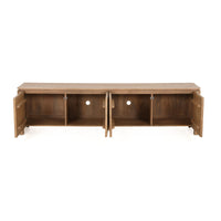 Staande TV-meubel Dallas - mangohout naturel 210 cm - afbeelding 2