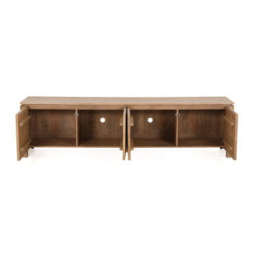 Staande TV-meubel Dallas - mangohout naturel 210 cm