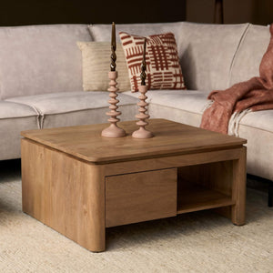 Couchtisch Dallas - Mangoholz natur 80 cm