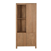 Vakkenkast Dallas links naturel mangohout 90 cm