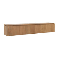 Zwevend tv-meubel Dallas naturel mangohout 165 cm