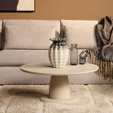 Salontafel Mabel zand | Ø90 cm