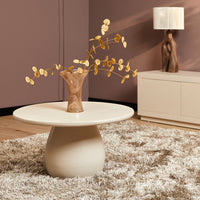 Salontafel Mosi zand | Ø70 cm - Mooier Thuis