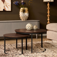 Couchtisch-Set Otik Nussbaum | 2-teilig