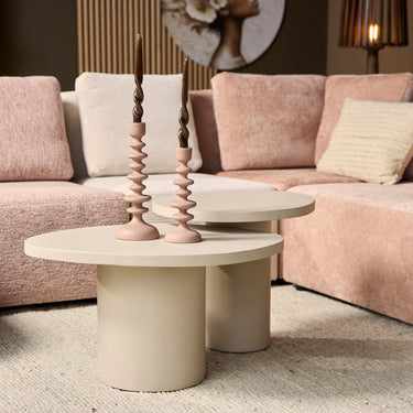 Salontafel Mirre zand | Ø70 cm