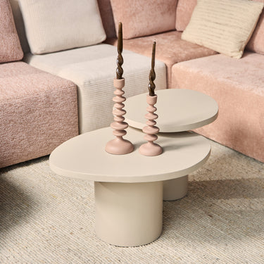 Salontafel Mirre zand | Ø70 cm