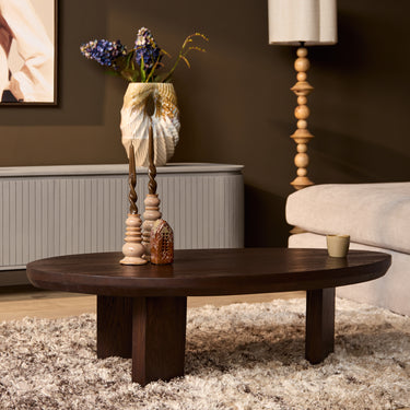 Salontafel Zillah eikenbruin | 130 cm