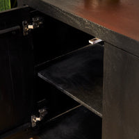 Dressoir Brussel zwart 4-deurs | 200 cm - afbeelding 2