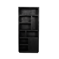 Boekenkast Brussel zwart mangohout 90 cm