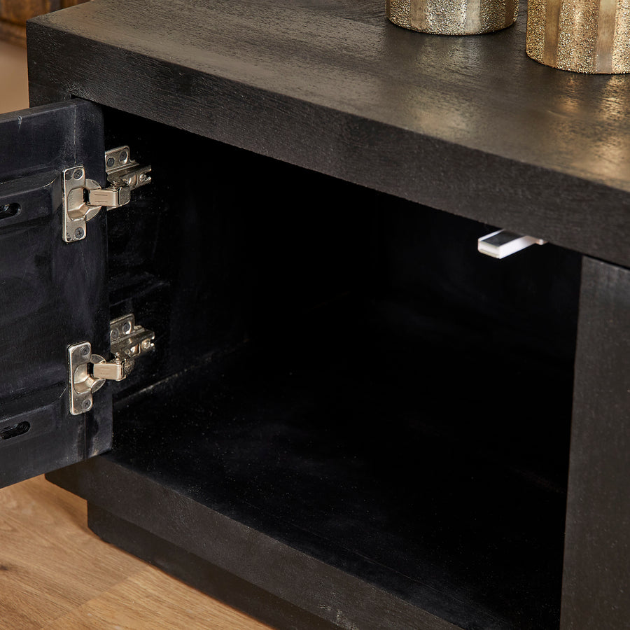 TV unit Brussels black – Vak zonder legplank