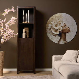 Boekenkast Dallas - mangohout bruin 50 cm