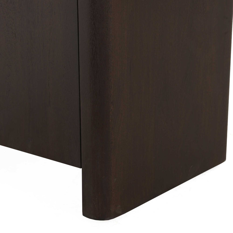 Sideboard Dallas - Mangoholz braun 100 cm – Doorlopende zijwangen