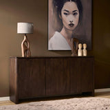 Dressoir Dallas - mangohout bruin 165 cm - sfeervol in een Industrieel, Modern, Landelijk interieur - Mooier Thuis