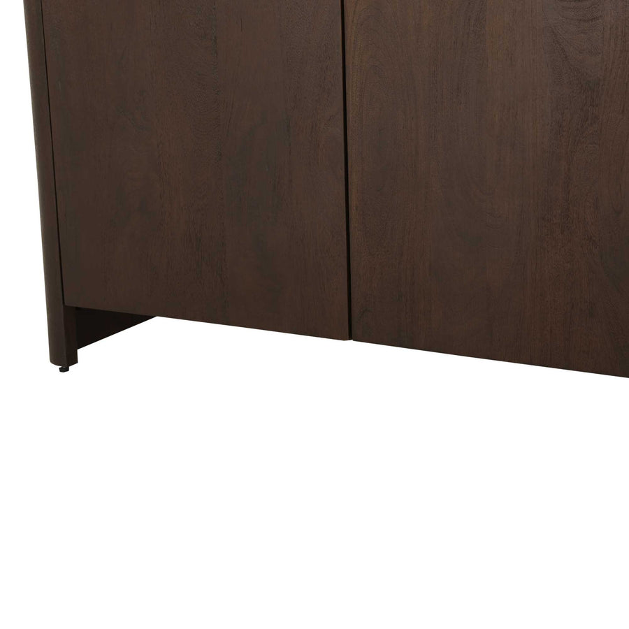 Sideboard Dallas - Mango massiv braun 210 cm – Stevig tot op de vloer