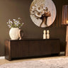 Staande TV-meubel Dallas - mangohout bruin 165 cm - sfeervol in een Industrieel, Modern, Landelijk interieur - Mooier Thuis