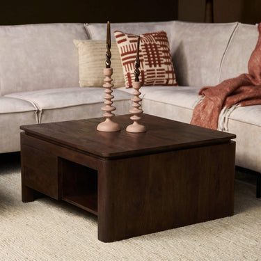 Salontafel Dallas - mangohout bruin 80 cm
