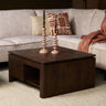 Salontafel Dallas - mangohout bruin 80 cm - sfeervol in een Industrieel, Modern, Landelijk interieur - Mooier Thuis
