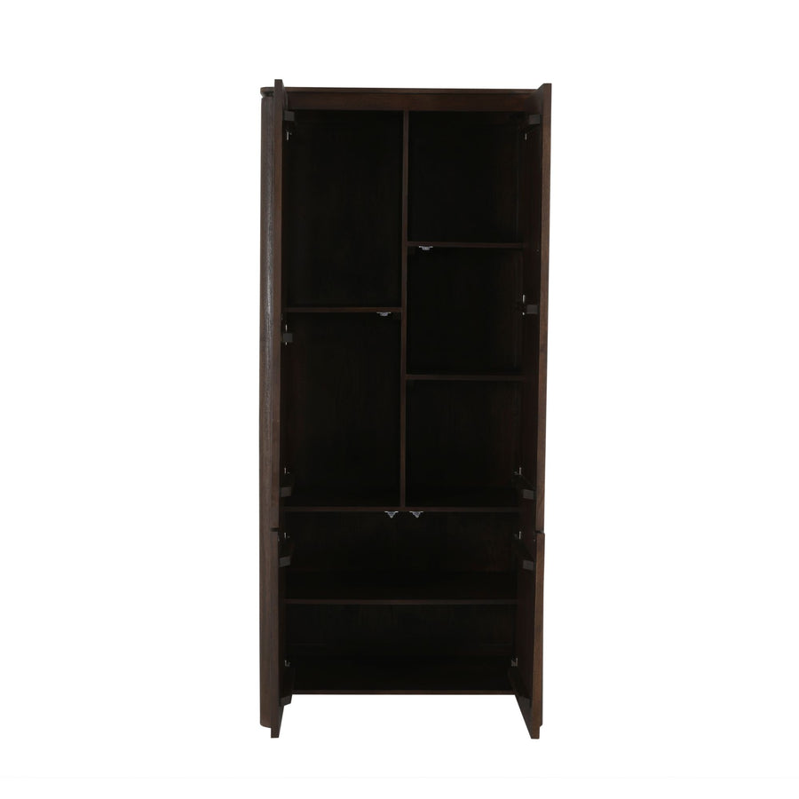 Cabinet Dallas brown mango wood 90 cm – Zo is de kast ingedeeld