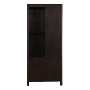 Vakkenkast Dallas links bruin mangohout 90 cm