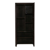 Vakkenkast Dallas links bruin mangohout 90 cm